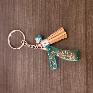 Number "7" Resin Keychain